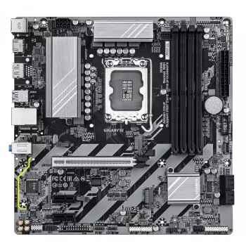 GIGABYTE B860M D3HP Mainboard - Intel Core Ultra Series CPUs, 4+1+2+1 Phasen VRM, bis zu 9066MHz DDR5, 2xPCIe 4.0 M.2, GbE LAN, USB 3.2 Gen 1