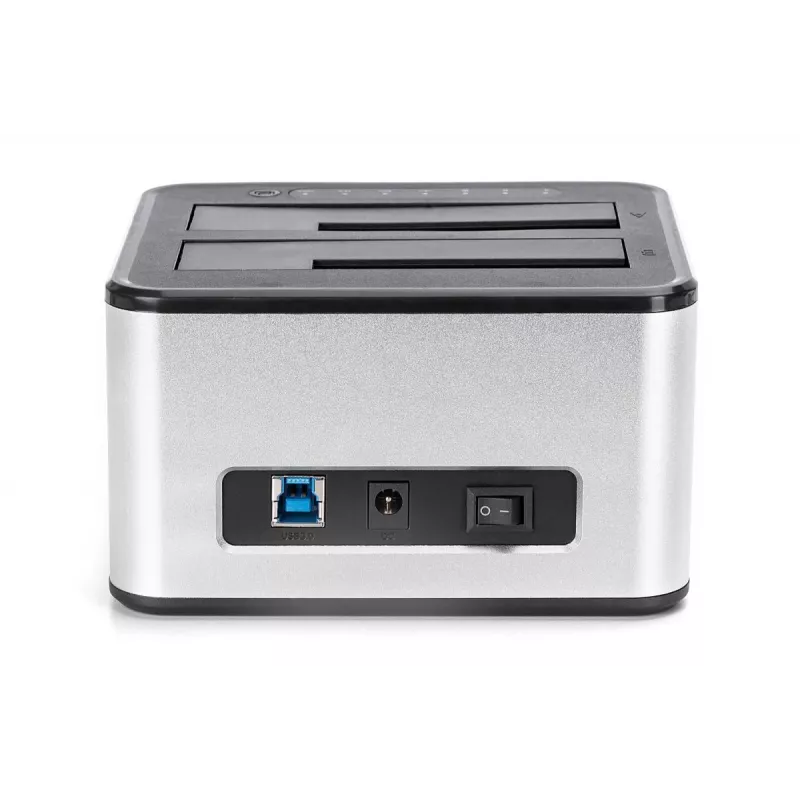 DIGITUS SATA-Dockingstation USB 3.0 – 2-Port 2,5 Zoll/3,5 Zoll SSD/HDD Klonfunktion