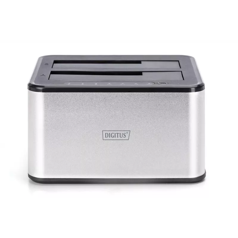 DIGITUS SATA-Dockingstation USB 3.0 – 2-Port 2,5 Zoll/3,5 Zoll SSD/HDD Klonfunktion