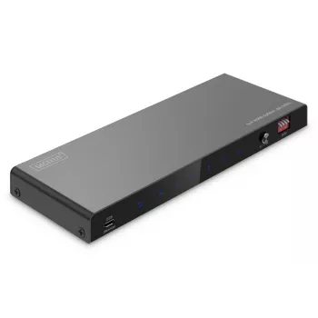 DIGITUS 1x4 HDMI-Splitter 8K/60 Hz (4:4:4) Toslink Stereo EDID Control