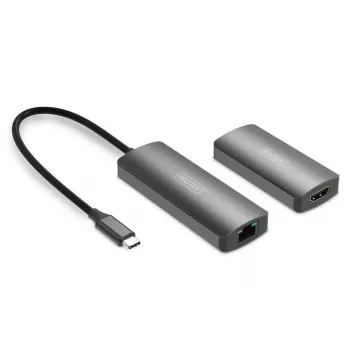 DIGITUS Video Extender Set USB-C - HDMI 4K/120Hz CAT6 30m