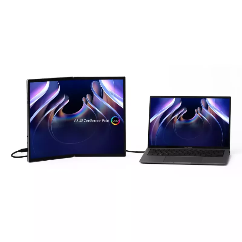 ASUS ZenScreen Fold OLED MQ17QH Computerbildschirm 43,9 cm (17,3 Zoll) 2560 x 1920 Pixel Quad HD Silber