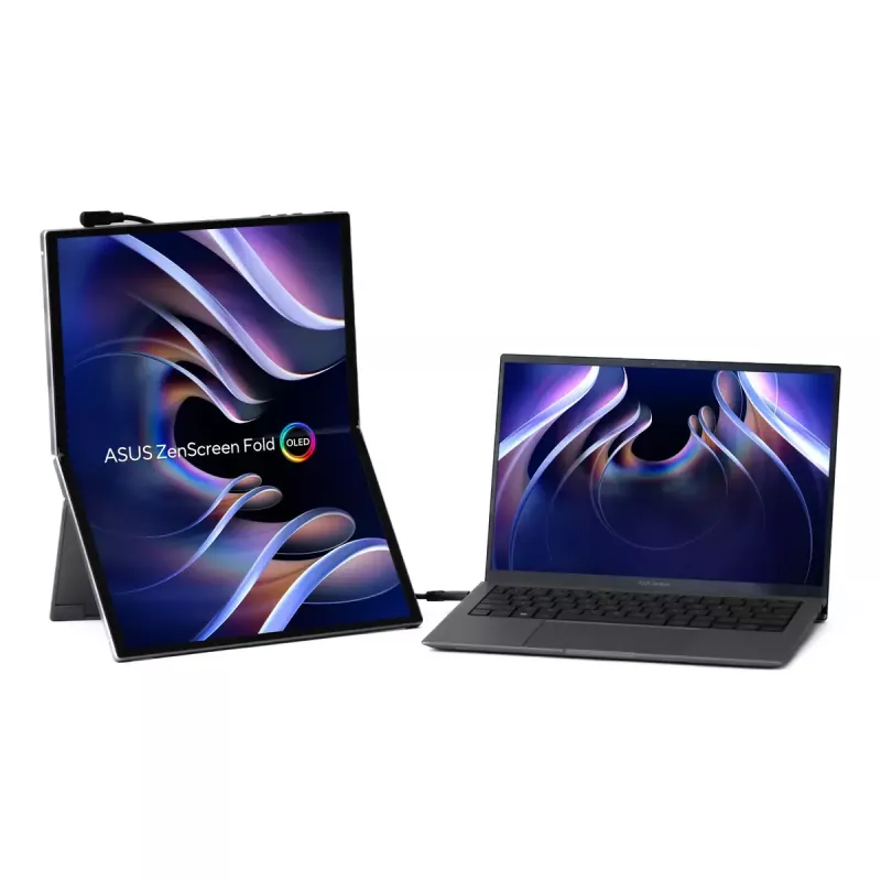 ASUS ZenScreen Fold OLED MQ17QH Computerbildschirm 43,9 cm (17,3 Zoll) 2560 x 1920 Pixel Quad HD Silber