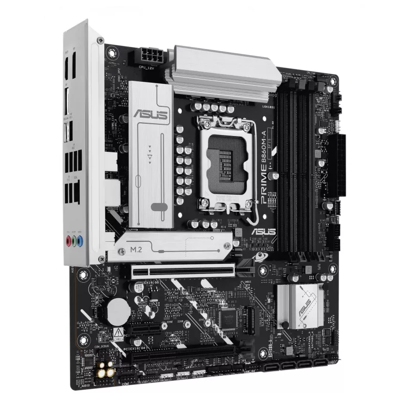 Motherboard ASUS PRIME B860M-A-CSM — Intel B860, LGA 1851, micro ATX, DDR5, 4 DIMM, 256 GB, 2,5 Gb Ethernet, 4x SATA III, M.2, 1x PCIe x16