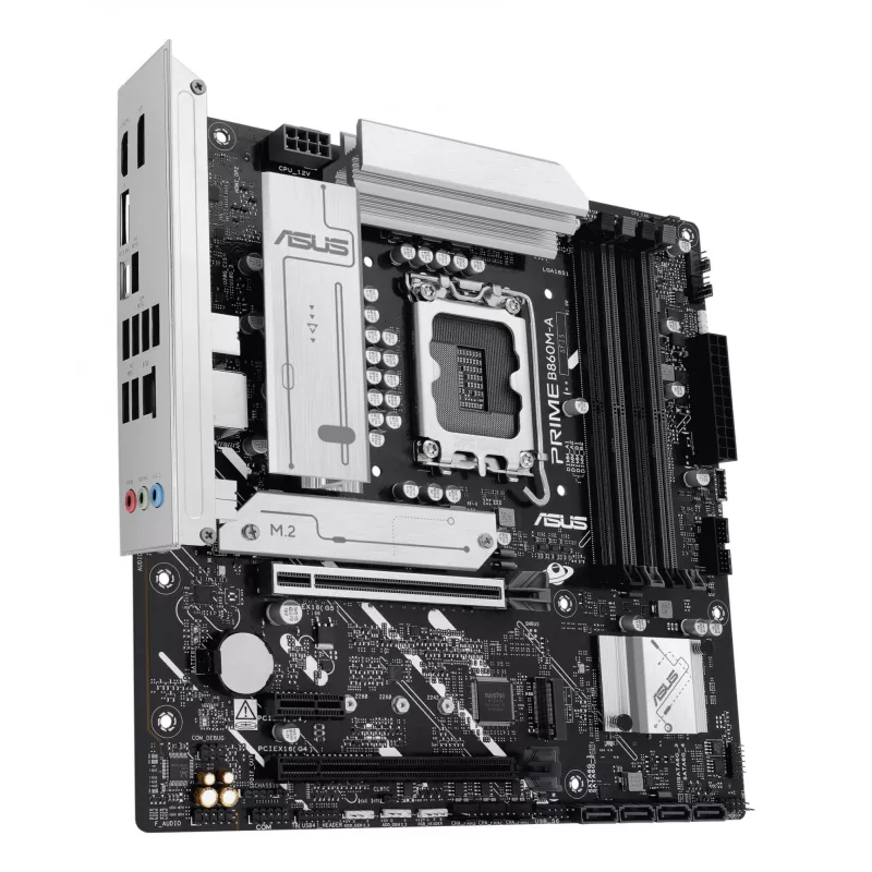 Motherboard ASUS PRIME B860M-A-CSM — Intel B860, LGA 1851, micro ATX, DDR5, 4 DIMM, 256 GB, 2,5 Gb Ethernet, 4x SATA III, M.2, 1x PCIe x16