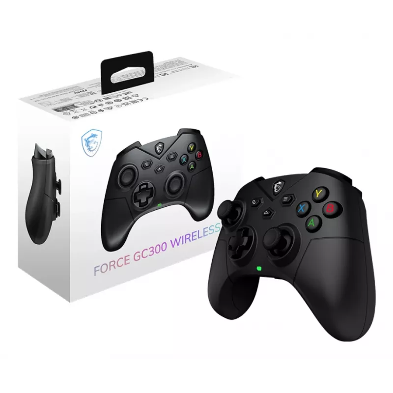 MSI FORCE GC300 WIRELESS Schwarz USB 2.0 Gamepad Analogue PC