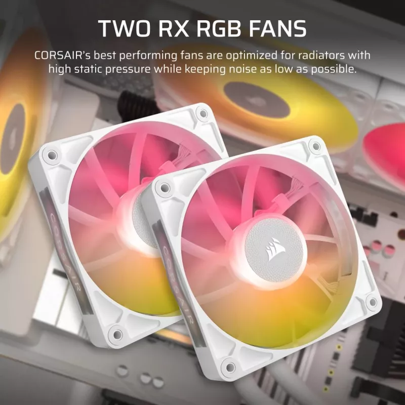 CORSAIR CPU-Kühler - Icue Link Titan 240 Rx RGB Aio Flüssigkeitskühler - Weiß