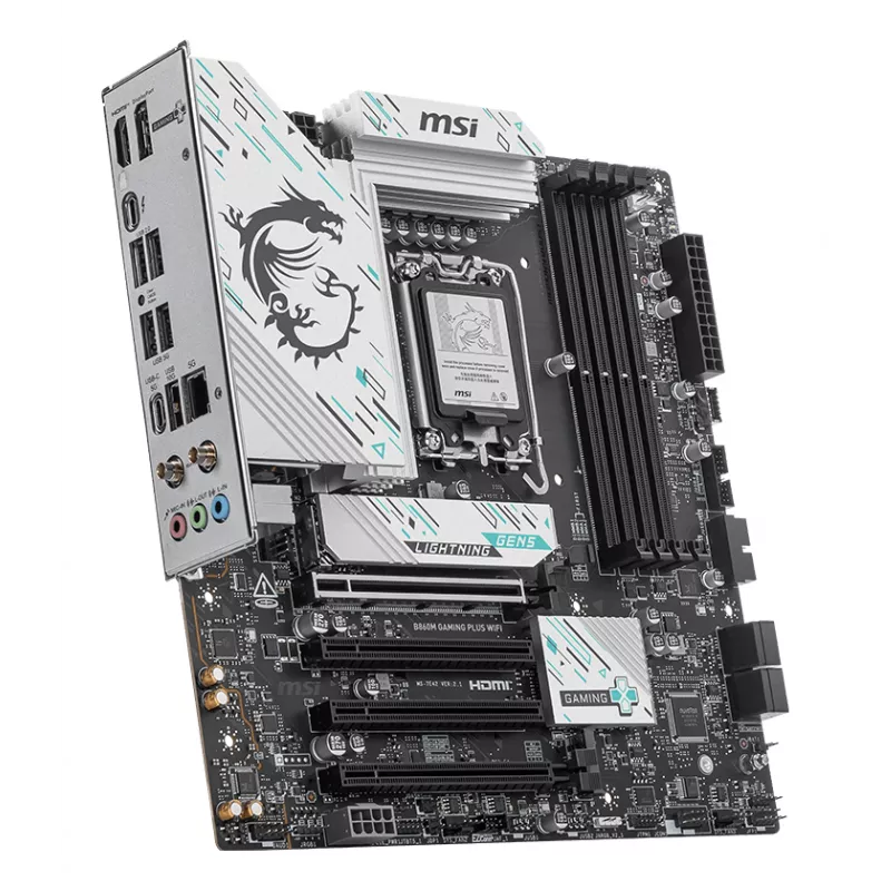 MSI B860M GAMING PLUS WIFI Motherboard Intel B860 LGA 1851 (Socket V1) micro ATX