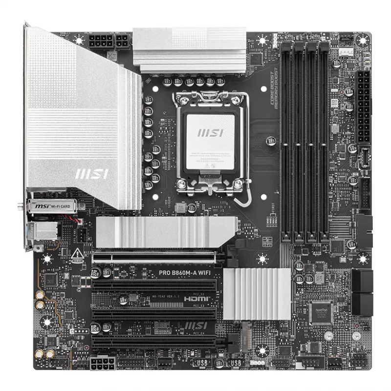 MSI PRO B860M-A WIFI Motherboard Intel B860 LGA 1851 (Socket V1) micro ATX