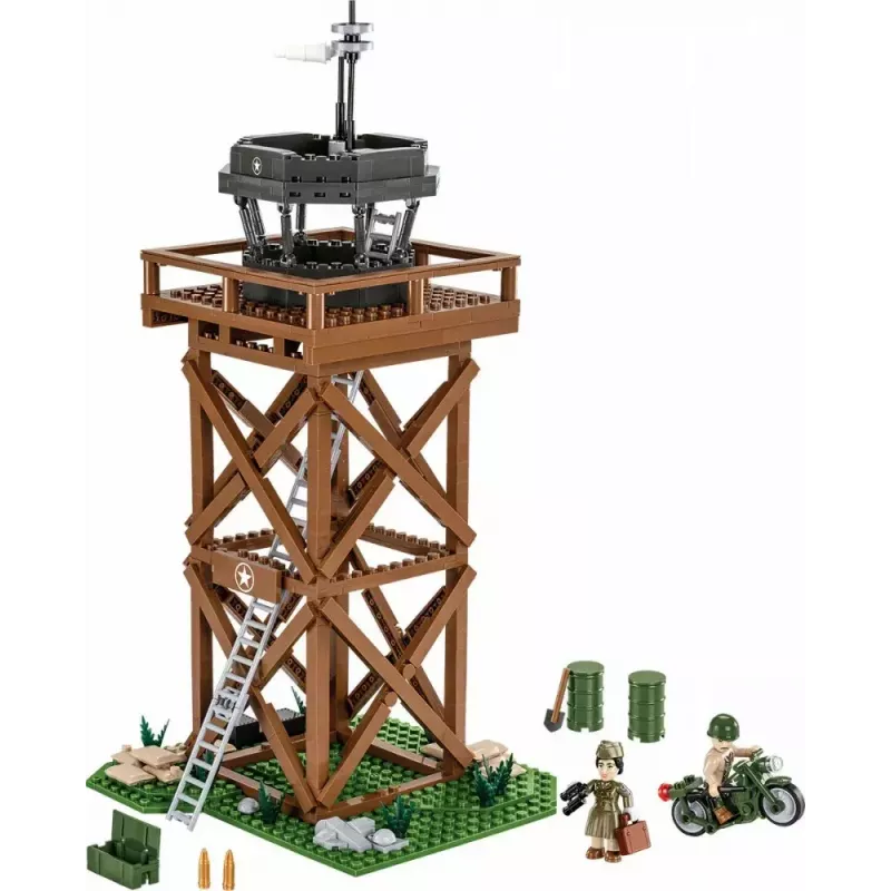 Konstruktionsspielset Cobi Blocks Kontrollturm 664 Teile Modell COBI-3125