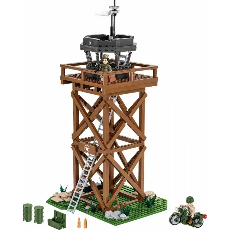 Konstruktionsspielset Cobi Blocks Kontrollturm 664 Teile Modell COBI-3125