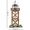 Konstruktionsspielset Cobi Blocks Kontrollturm 664 Teile Modell COBI-3125