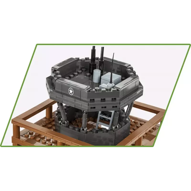 Konstruktionsspielset Cobi Blocks Kontrollturm 664 Teile Modell COBI-3125