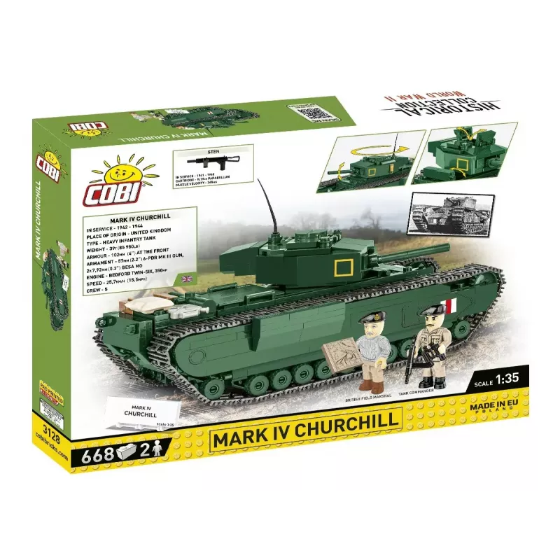 Cobi Blocks Mark IV Churchill Bauset, 668 Teile (COBI-3128)