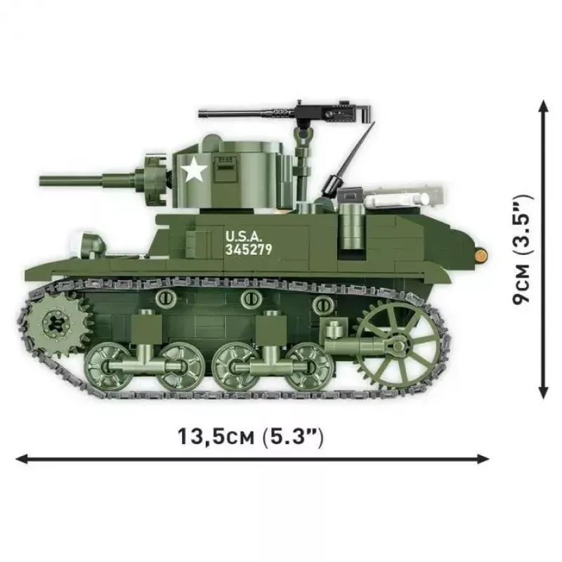 Bausteine-Set Cobi Blocks M3 Stuart, 511 Teile, kompatibel mit anderen Marken