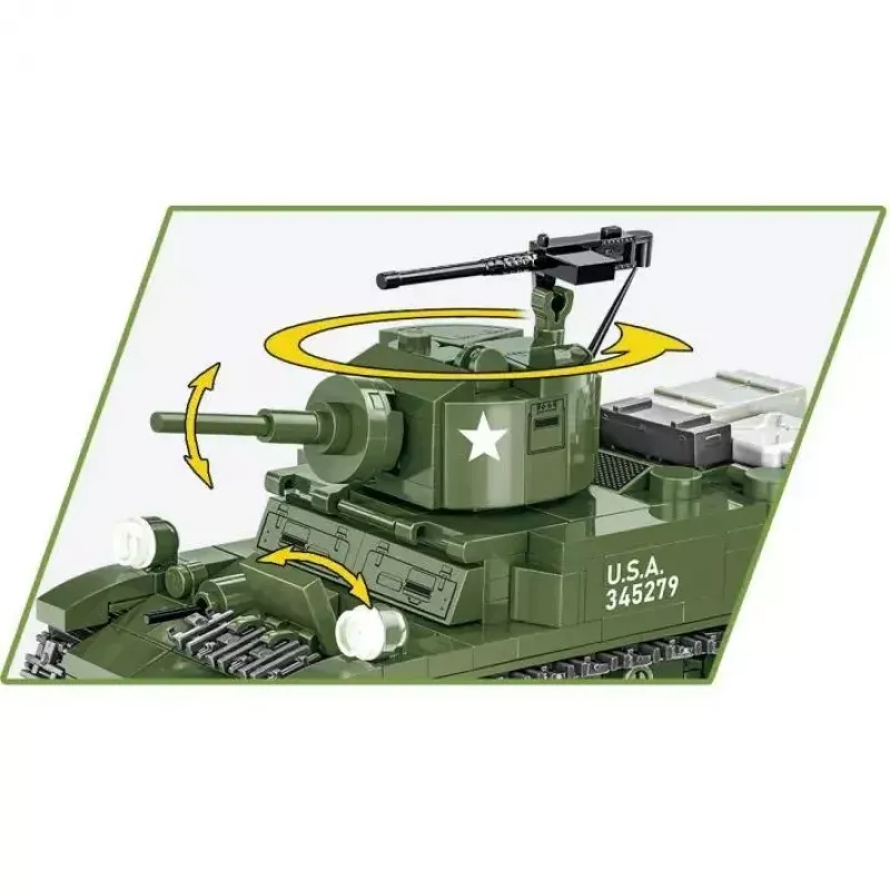 Bausteine-Set Cobi Blocks M3 Stuart, 511 Teile, kompatibel mit anderen Marken