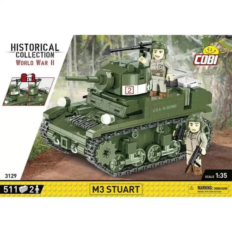 Bausteine-Set Cobi Blocks M3 Stuart, 511 Teile, kompatibel mit anderen Marken