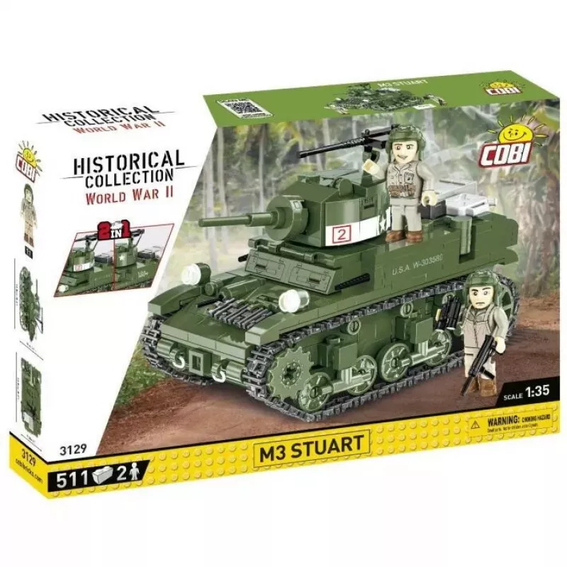 Bausteine-Set Cobi Blocks M3 Stuart, 511 Teile, kompatibel mit anderen Marken