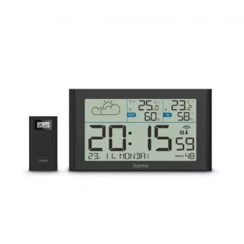 Digitale Wetterstation Hama 00222216 Schwarz Innen-Außen-Thermometer-Hygrometer