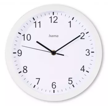 Hama Elba Quarzuhr Rund Weiß