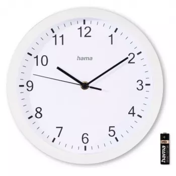 Hama Elba Quarzuhr Rund Weiß