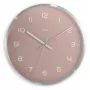 Funkwanduhr Hama Fiji Circle Pink Silber Batterie AA