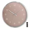 Funkwanduhr Hama Fiji Circle Pink Silber Batterie AA