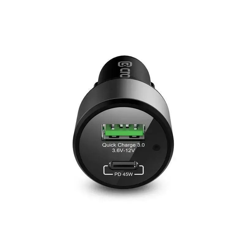 Auto-Ladegerät Crong CRG-PWRC-USBC63-BLK Schnellladung Smartphone Smartwatch