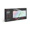 Gaming-Tastatur Savio Phenix WHITE GAT Gelb USB Bluetooth QWERTY
