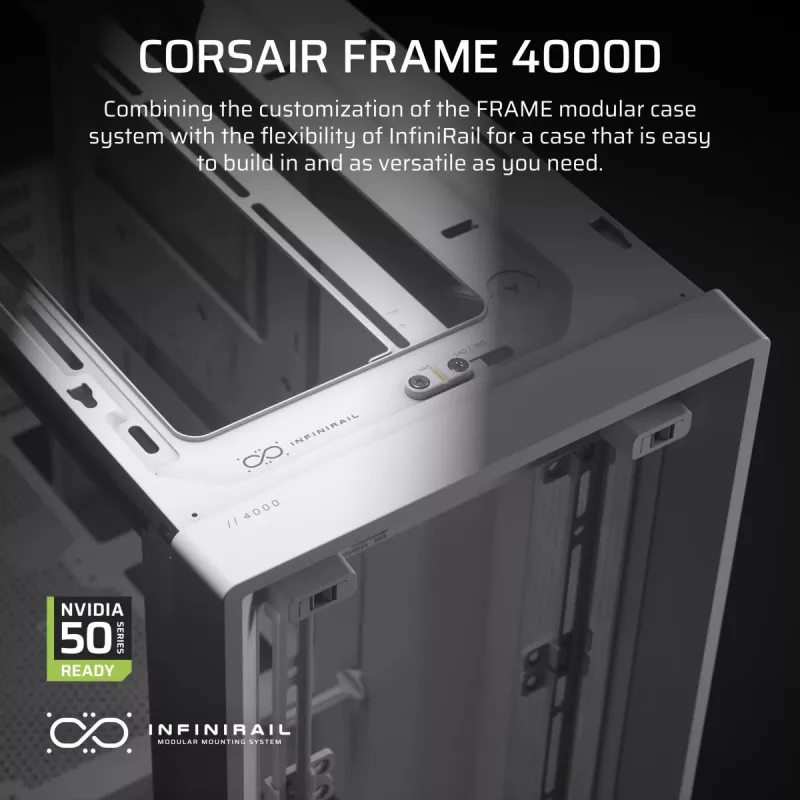 CORSAIR Mid-tower - Geh Midi Frame 4000d Weiß