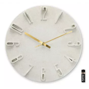 Hama Corfu Quarzuhr Rund Beige