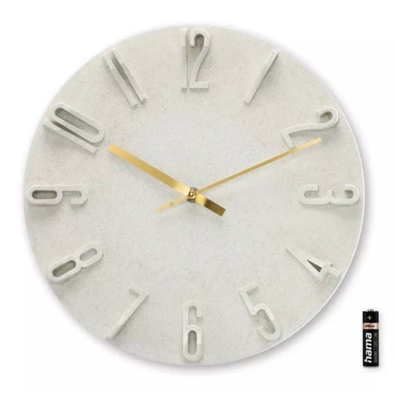 Hama Corfu Quarzuhr Rund Beige