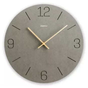 Hama Crete Quarzuhr rund Grau