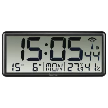 Hama Jumbo Digitaluhr Rechteck Schwarz