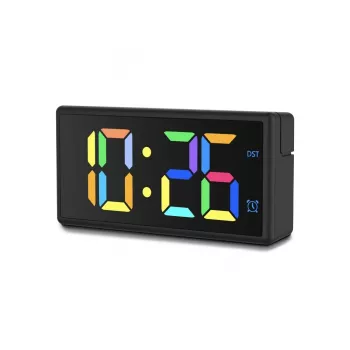 Hama Ibiza digitaler Wecker, Schwarz, Grau