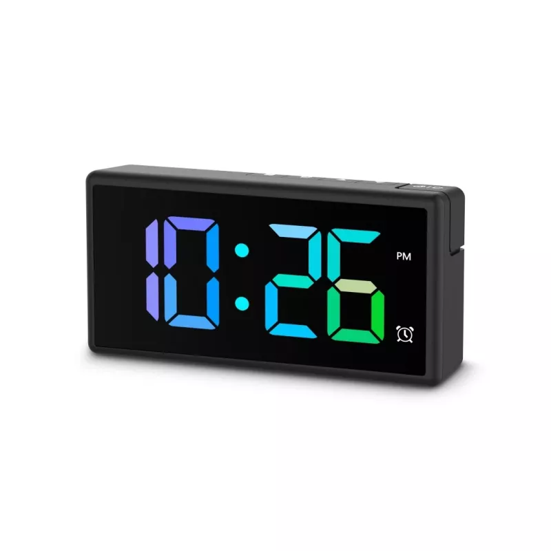Hama Ibiza digitaler Wecker, Schwarz, Grau