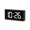Hama Ibiza digitaler Wecker, Schwarz, Grau