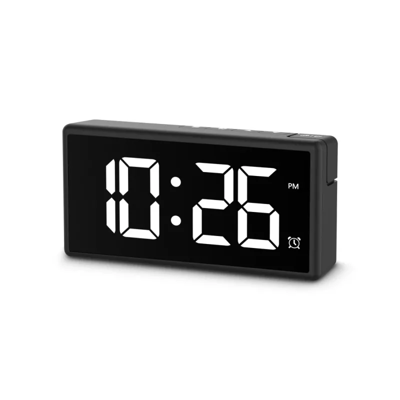 Hama Ibiza digitaler Wecker, Schwarz, Grau