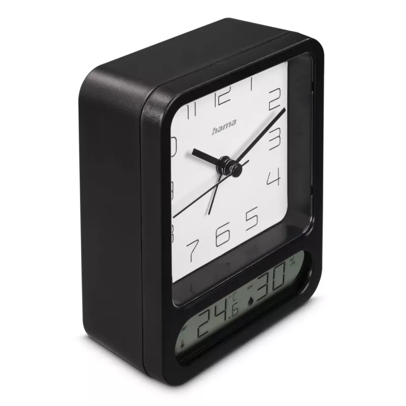 Hama Pag Digitaler Wecker Schwarz