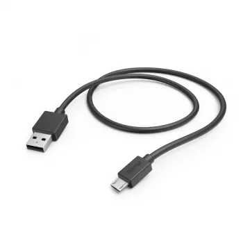 Hama 00201584 USB-Kabel USB 2.0 1 m Micro-USB A USB A Schwarz