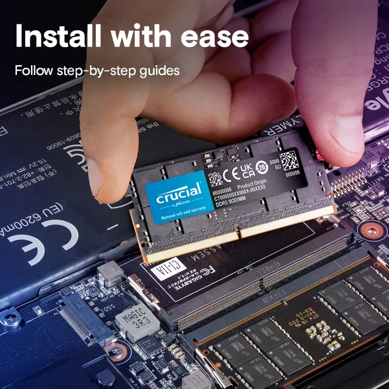 MICRON / CRUCIAL Notebook-Speicher – Crucial DDR5-5600 SODIMM – 128GB Kit (64GBx2)