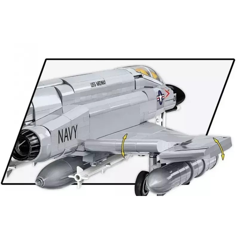 Cobi Blocks Armed Force F-4 Phantom II Modell, 703-teiliger Konstruktionsbausatz