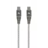GEMBIRD Premium 100W Typ-C Power Delivery (PD) Lade- & Datenkabel, 1,5m - Grau