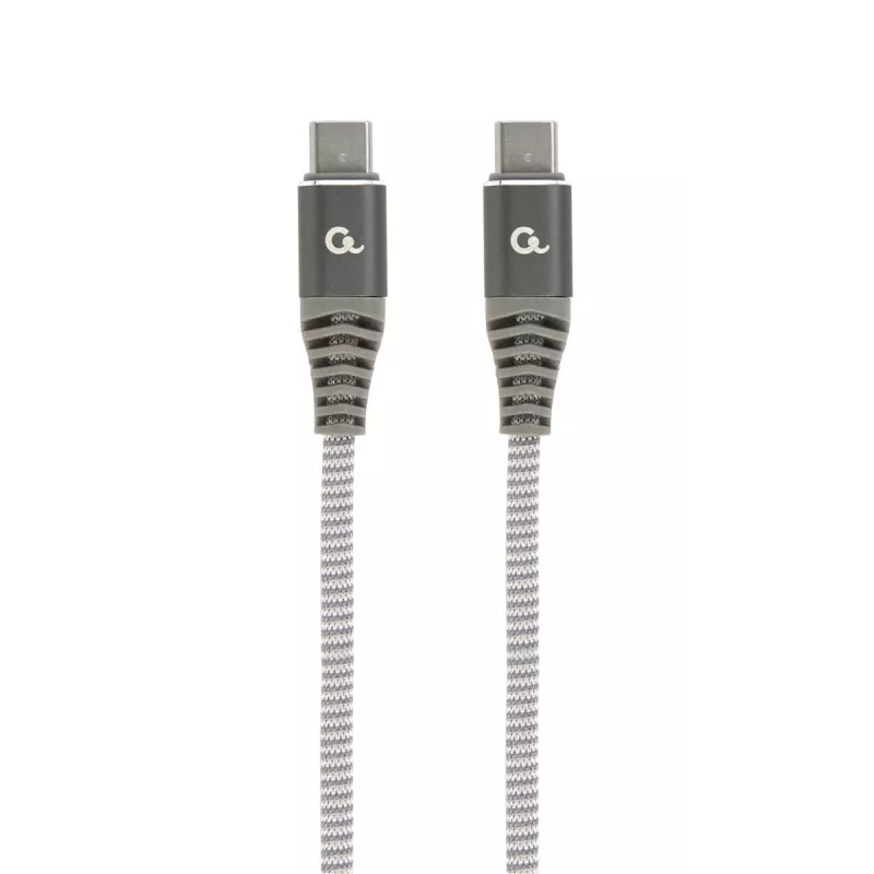 GEMBIRD Premium 100W Typ-C Power Delivery (PD) Lade- & Datenkabel, 1,5m - Grau