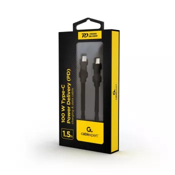 GEMBIRD USB Type-C Power Delivery (PD) 100W Lade- & Datenkabel, 1,5 m