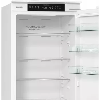 Gorenje Kühl-Gefrierkombination NRKI519E41 BK070, 284 L, SN-N, 6 kg/24h, E, Fresh Zone-Fach, Weiß