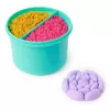 Kinetic Sand, SquishBlossom Blooming Flower, Osternester-Füllungen, enthält 227 g neongelben und pinkfarbenen formbaren Spielsand, Blumentopf und Formen, sensorisches Spielzeug für Kinder