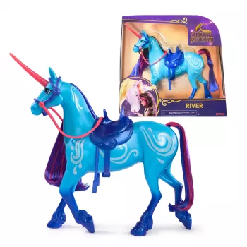 Unicorn Academy, River mit 2 Reitzubehören, 11 inch, kompatibel mit Isabel, Puppen & Einhornspielzeug für Mädchen ab 4 Jahren