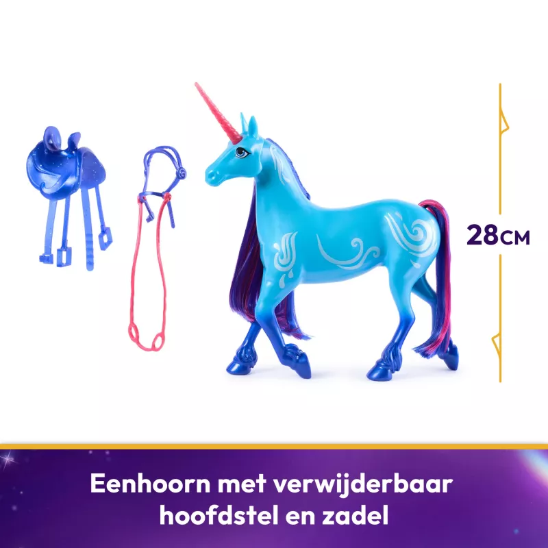 Unicorn Academy, River mit 2 Reitzubehören, 11 inch, kompatibel mit Isabel, Puppen & Einhornspielzeug für Mädchen ab 4 Jahren