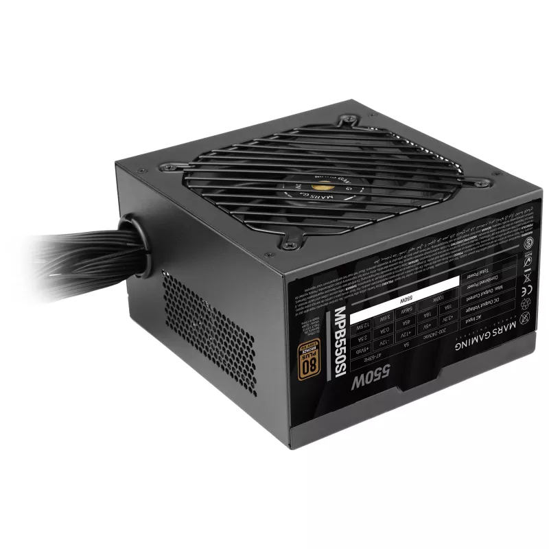 Mars Gaming MPB550SI Netzteil 550 W 24-pin ATX ATX Schwarz